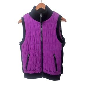 Calvin Klein CK Performance Pink Magenta Quilted Puffer Zip Vest Women’s Medium
